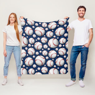 Baseball Sports Pattern Fleece Blanket