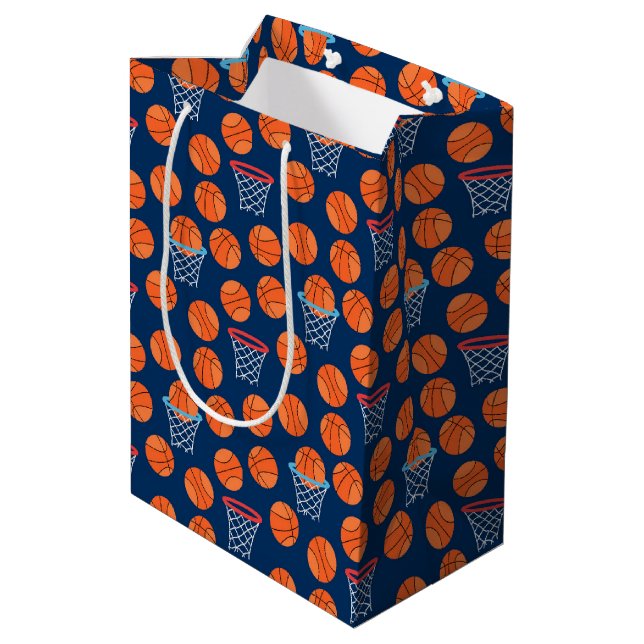 Baseball sports Pattern  Medium Gift Bag (Back Angled)