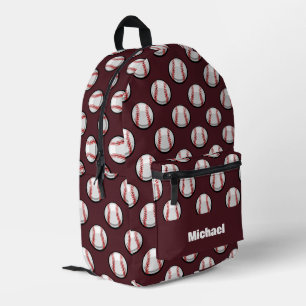 Baseball Sports Pattern Printed Backpack