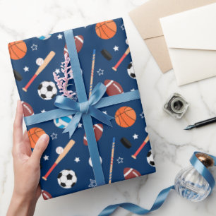 Baseball sports Pattern Wrapping Paper