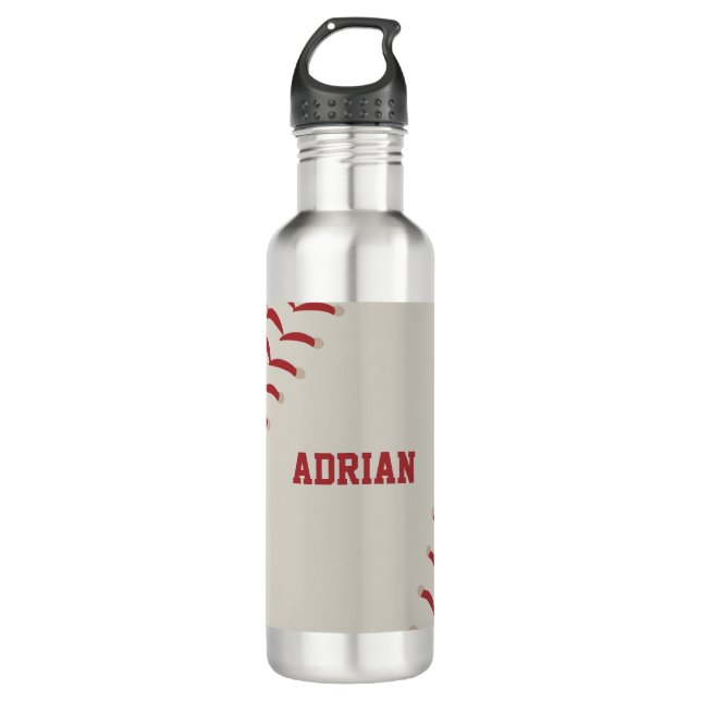 Baseball Sports Personalised  710 Ml Water Bottle (Front)