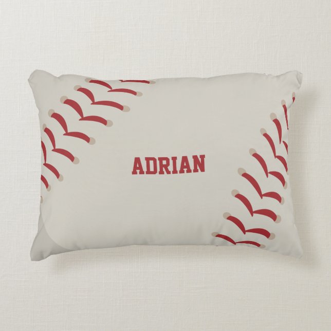 Baseball Sports Personalised   Decorative Cushion (Front)