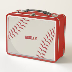 Baseball Sports Personalised Metal Lunch Box