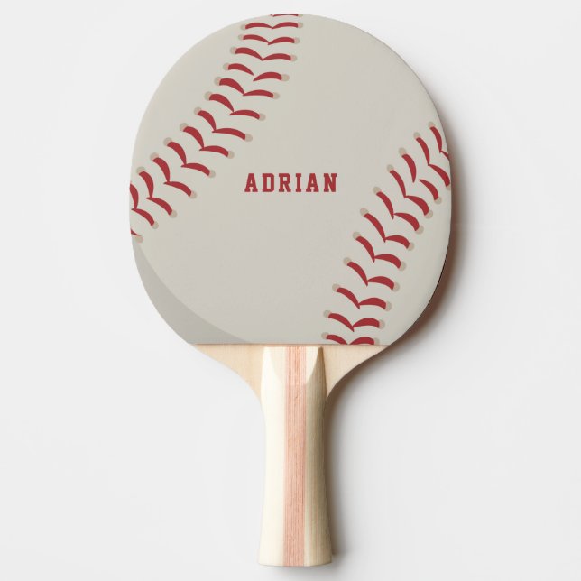 Baseball Sports Personalised Table Tennis Ping Pong Paddle (Front)
