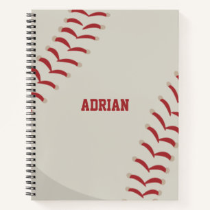 Baseball Sports Personalized Notebook