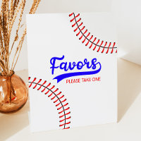 Baseball Sports Red Blue Party Favours Table