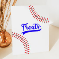 Baseball Sports Red Blue Party Treats Table
