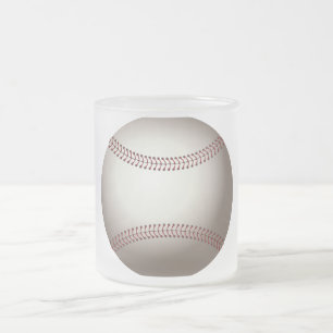 Baseball Sports Team Game Coach Family Friend Fun Frosted Glass Coffee Mug