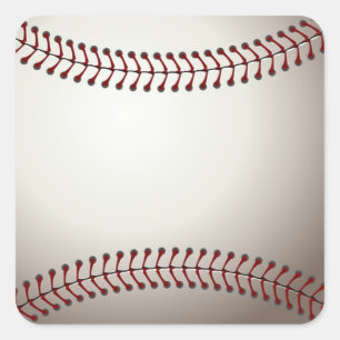Baseball Sports Team Game Coach Family Friend Fun Square Sticker