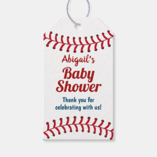 Baseball Sports Themed Baby Shower Favour Gift Tags