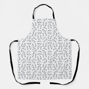 Baseball Sports Themed CUSTOM BACKGROUND COLOR Apron