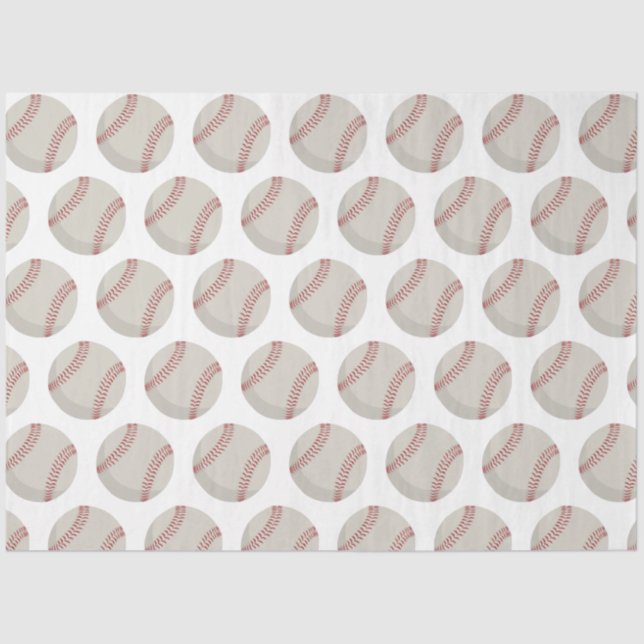 Baseball Sports Tissue Paper (Front)