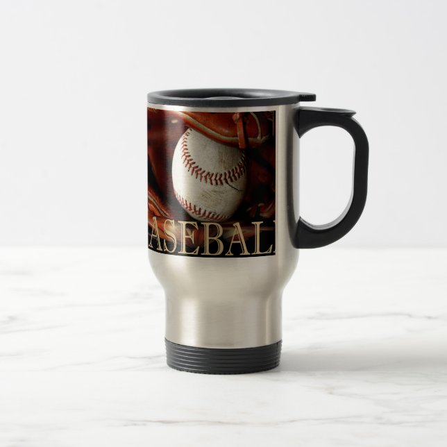 BaseBall Sports Travel Mug (Right)