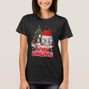 Baseball Sports Xmas Lighting Baseball Christmas T-Shirt