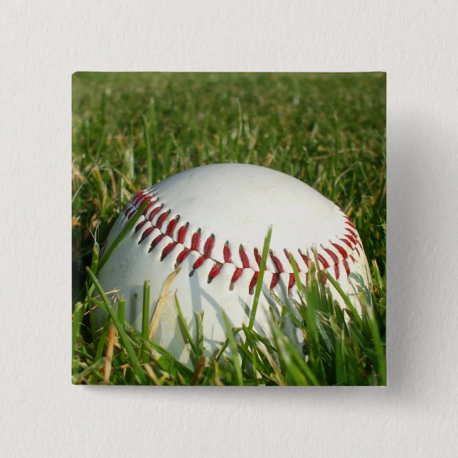 Baseball square button (Front)