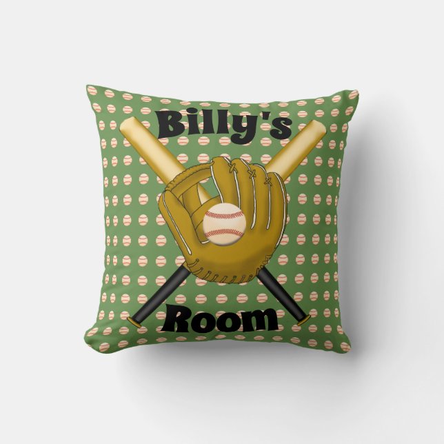 Baseball Square Pillow (Front)