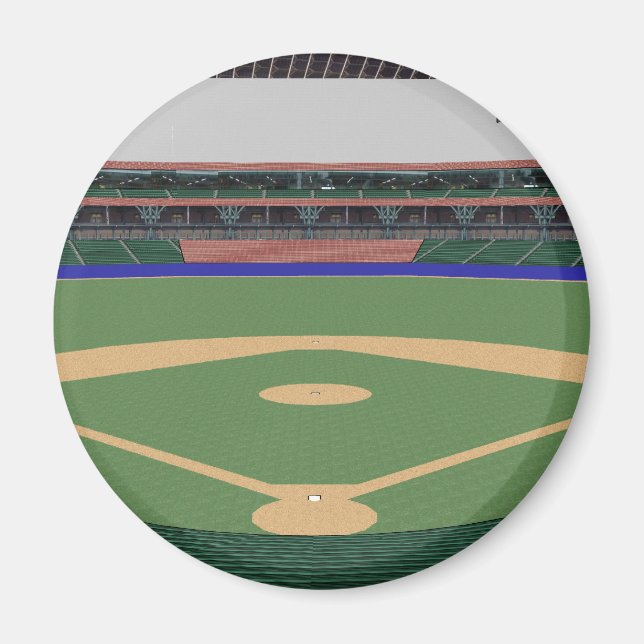 Baseball Stadium: 3D Model: Magnet (Front)