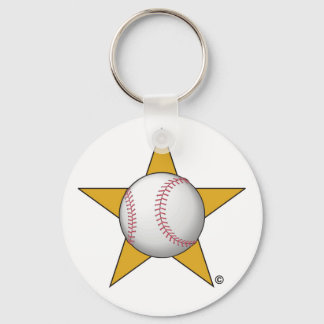 Baseball Star Key Ring