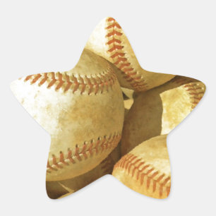 Baseball Star Sticker