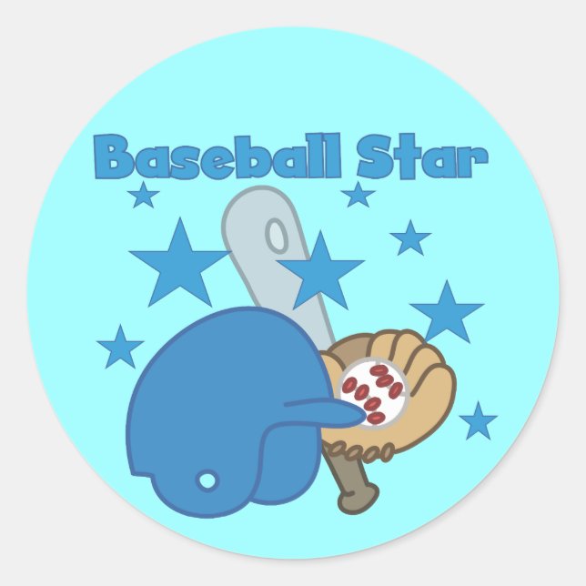 Baseball Star Stickers (Front)