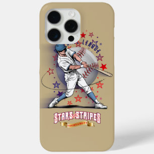 Baseball Stars & Stripes iPhone 15 Pro Max Case