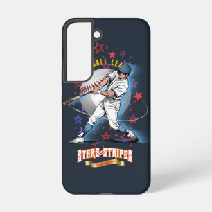 Baseball Stars & Stripes (Dark mode)   Samsung Galaxy Case