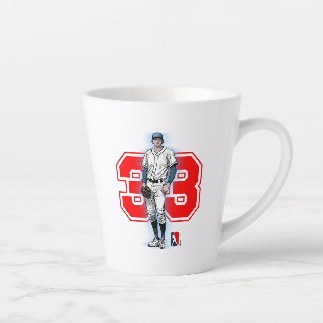 Baseball Stars & Stripes | Latte Mug (Right)