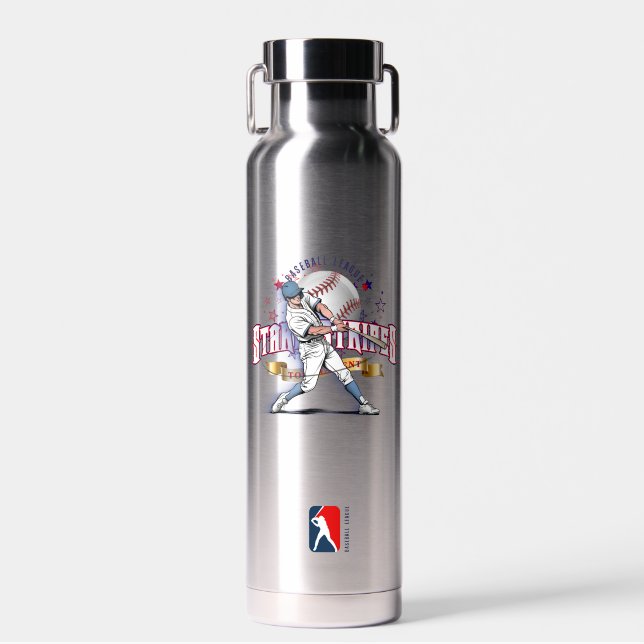 Baseball Stars & Stripes | Thor Copper Vacuum Water Bottle (Front)