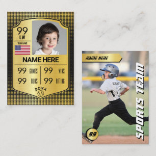 Baseball Stats Shield Card Baseball Trading Card