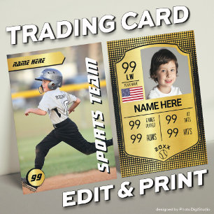 Baseball Stats Shield Card Baseball Trading Card