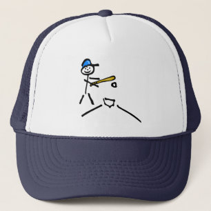 Baseball Stick Figure Trucker Hat