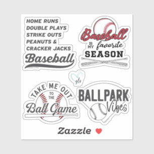 Baseball Sticker Pack 1 by GraphicLoveShop