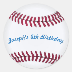 Baseball Stickers with Custom Words