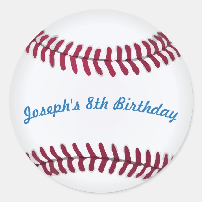 Baseball Stickers with Custom Words (Front)