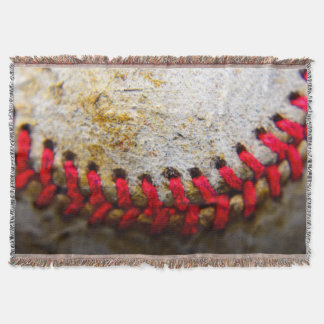 Baseball stitch throw blanket