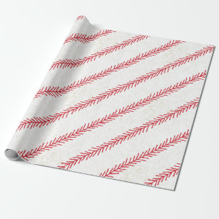Baseball Stitch Wrapping Paper