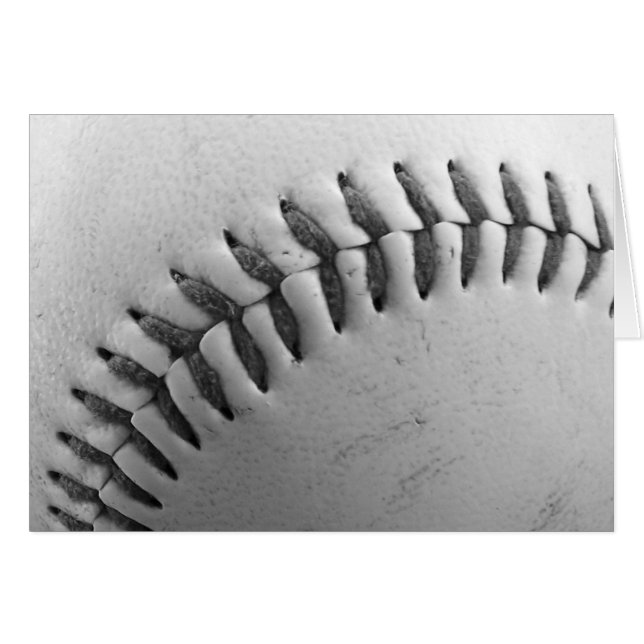 BASEBALL Stitches (black and white) (Front Horizontal)