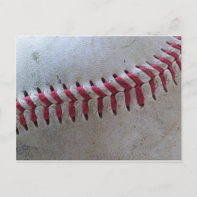 Baseball Stitches Postcard (Front)