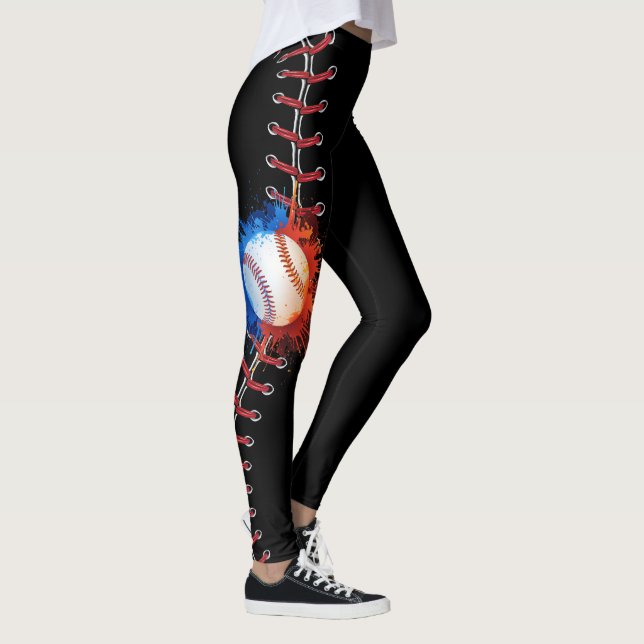 Baseball Stitches Season 2018 Leggings (Right)