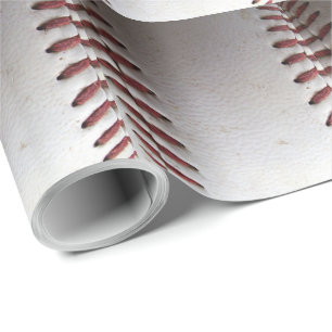 Baseball Stitches (vertical) Wrapping Paper