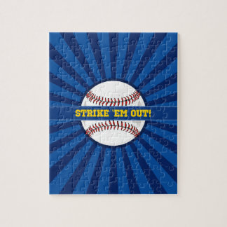 Baseball Strike "Em Out Jigsaw Puzzle