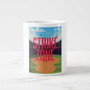 Baseball Strike Zone Large Coffee Mug