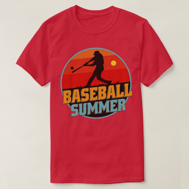 Baseball Summer  T-Shirt (Design Front)