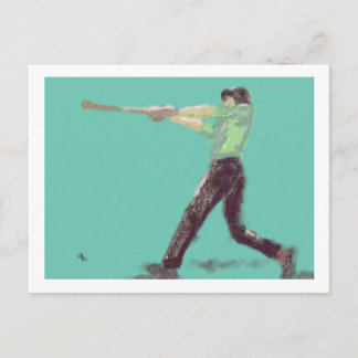 Baseball Swing Postcard