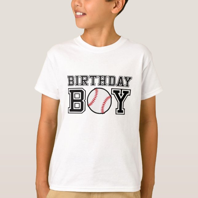 Baseball T-shirt for the birthday boy (Front)