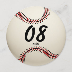 Baseball Table Number