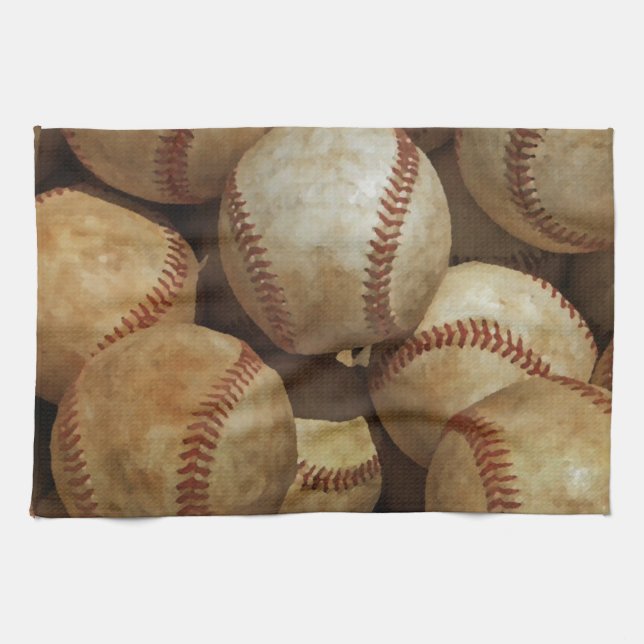 Baseball Tea Towel (Horizontal)