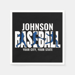 Baseball Team ADD NAME Champion Game Player Napkin