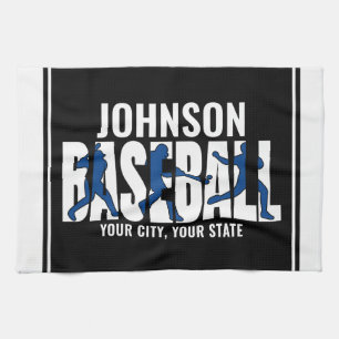 Baseball Team ADD NAME Champion Game Player Tea Towel