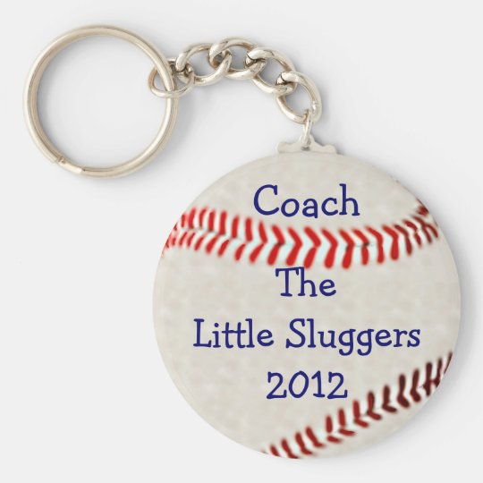 Baseball Team Coach Personalise It Key Ring